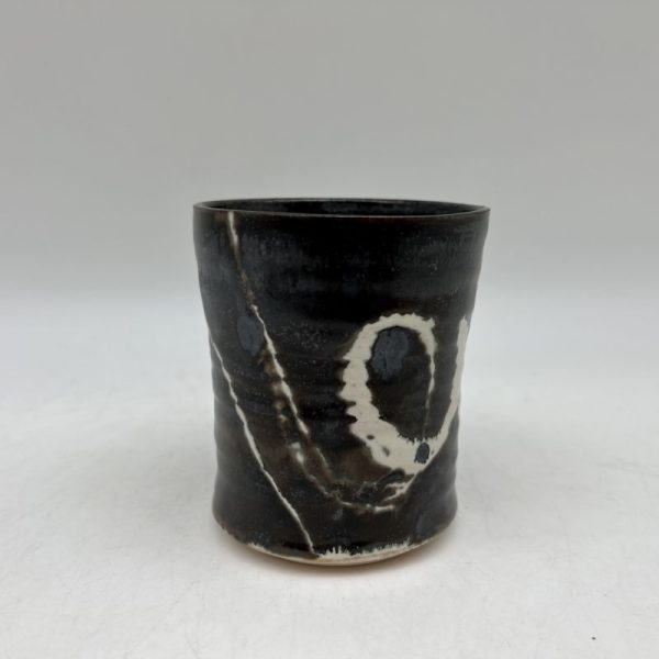 Brown & White Juice Glass by Margo Brown - 3751 - Image 2