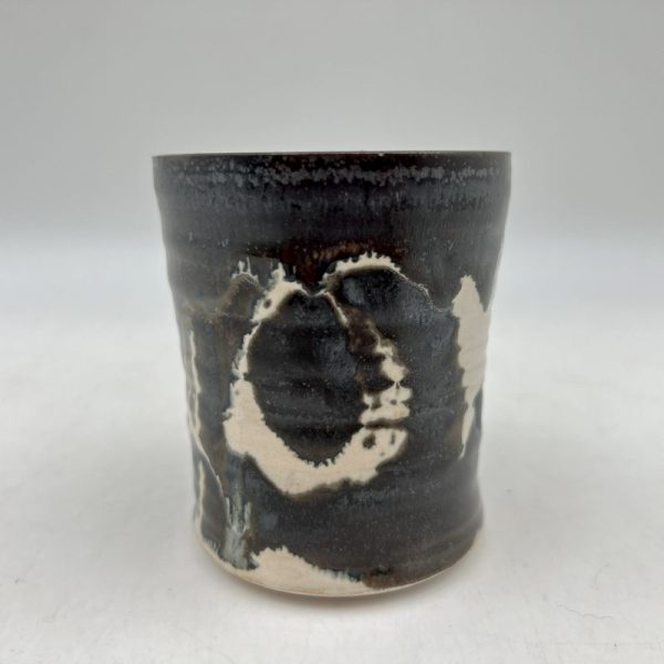 Brown & White Juice Glass by Margo Brown - 3751