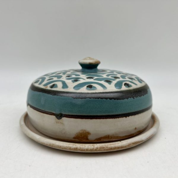 Scallop-Design Butter Dish by Margo Brown - 3740