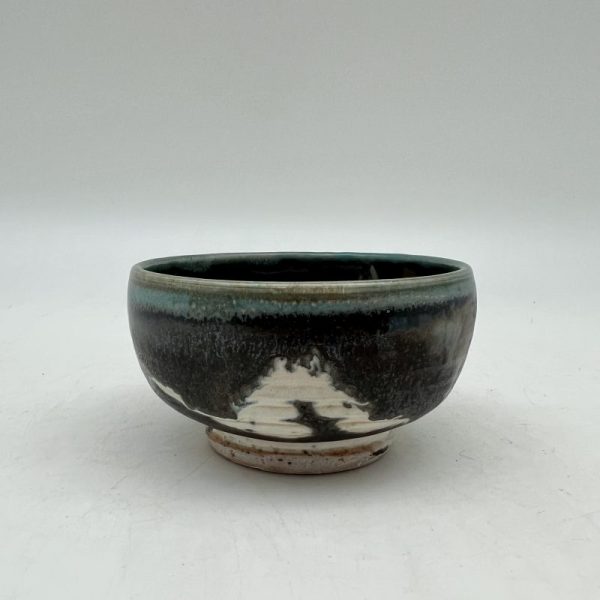 Mini Brown & White Dish by Margo Brown - 3744