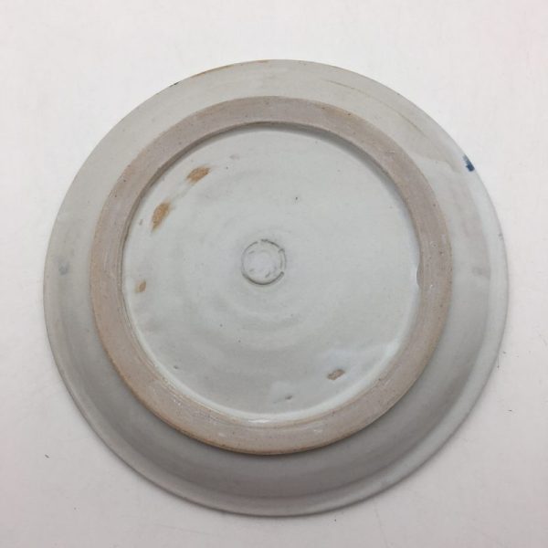 Porcelain blue and white small plate by Margo Brown - Image 3
