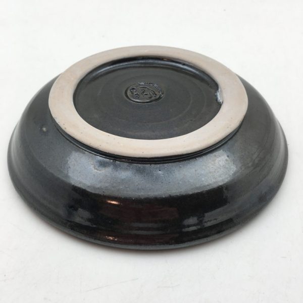 Black and blue porcelain bowl by Margo Brown - Image 3