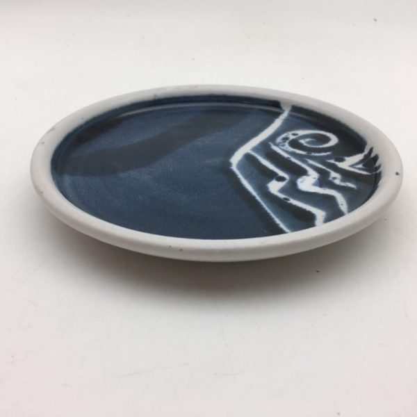 Cobalt and white small plate by Margo Brown - Image 2