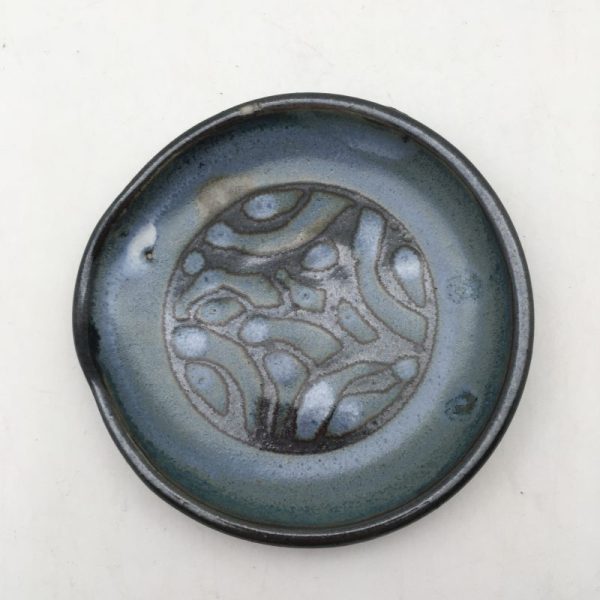 Black and blue spoonrest by Margo Brown - Image 3