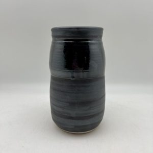 Black & Turquoise Vase by Margo Brown - 3905