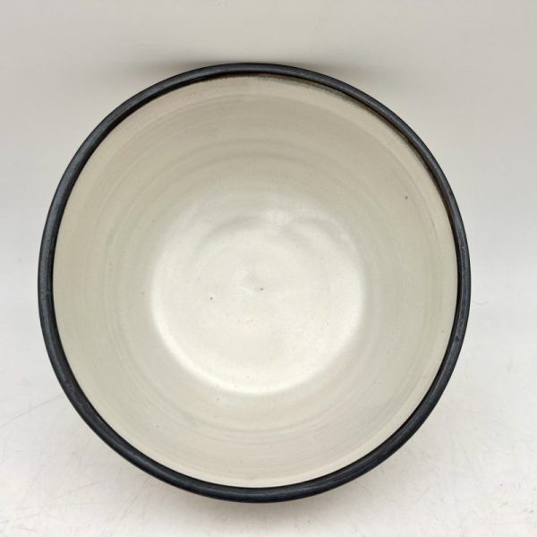 Black-Rimmed Cream Bowl by Margo Brown - 3941 - Image 2