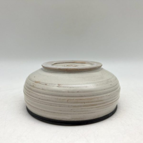 Black-Rimmed White Bowl by Margo Brown - 3928 - Image 4