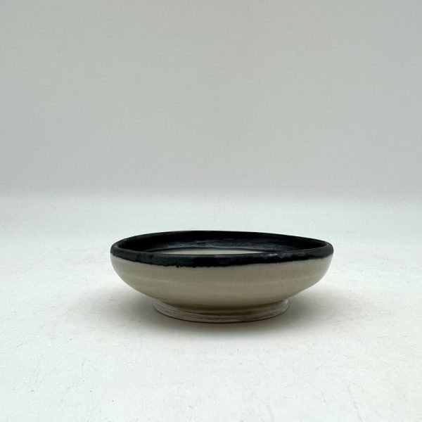 Mini Black-Rimmed Cream Dish by Margo Brown - 3922 - Image 2