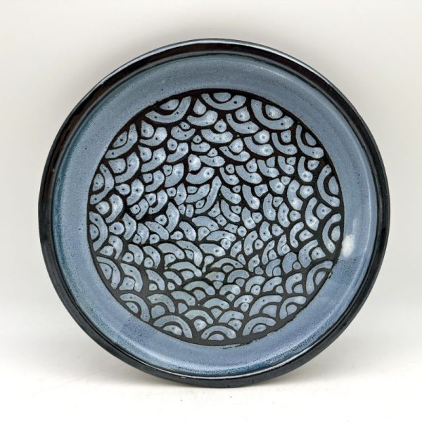 Scallop-Design Serving Platter by Margo Brown - 3912