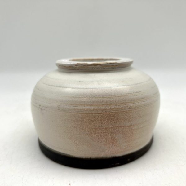 Black-Rimmed White Bowl by Margo Brown - 3946 - Image 4