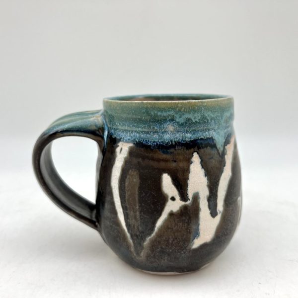 Brown & Turquoise Mug by Margo Brown - 3982