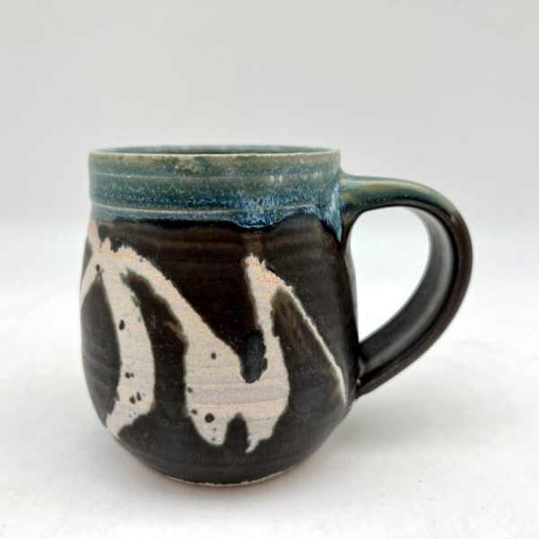 Brown & Turquoise Mug by Margo Brown - 3982 - Image 2