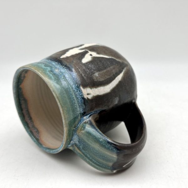 Brown & Turquoise Mug by Margo Brown - 3982 - Image 5