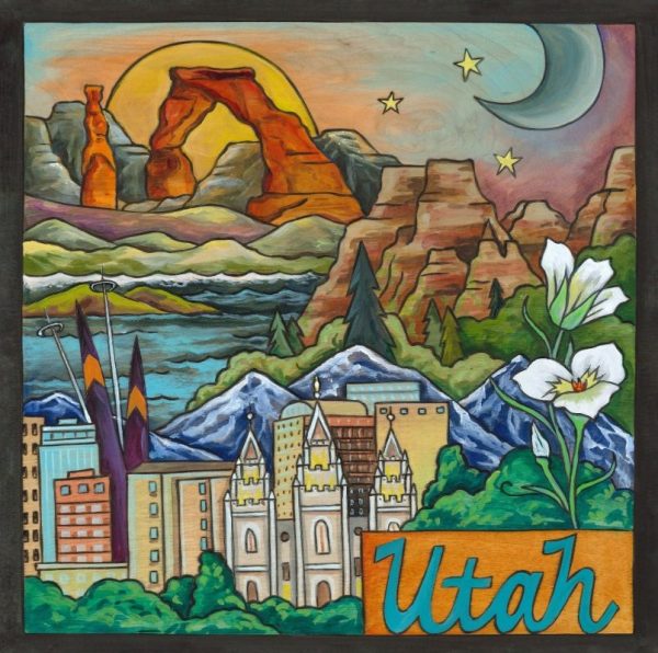 Utah 9" Plaque by Sincerely Sticks