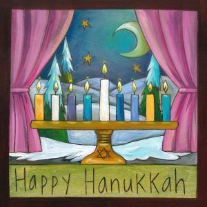 Happy Hanukkah 9" Plaque by Sincerely Sticks