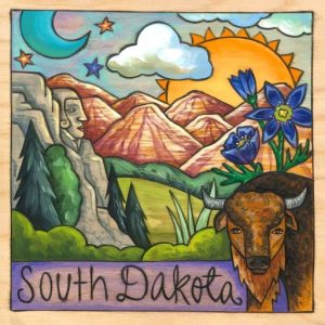 South Dakota 9" Plaque by Sincerely Sticks