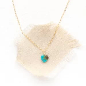 Little Turquoise Heart Necklace