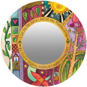 "Glory Days" Circle Mirror by Sincerely Sticks