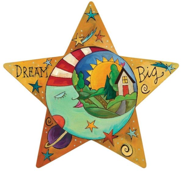 "La Luna" Star-Shaped Plaque by Sincerely Sticks