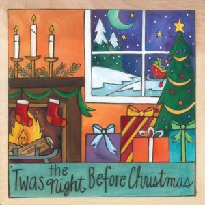 Silent Night 9" Plaque by Sincerely Sticks