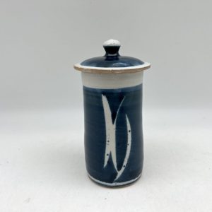 Cobalt & White Jar by Margo Brown - 4116