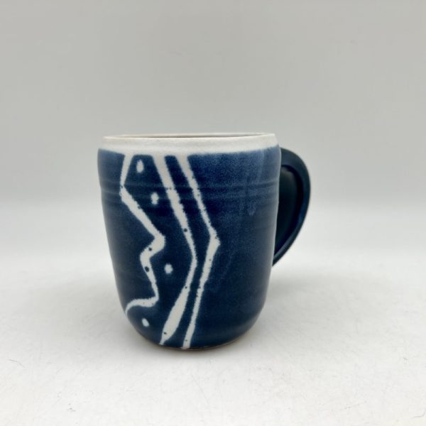 Cobalt and White Mug by Margo Brown - 4122 - Image 3
