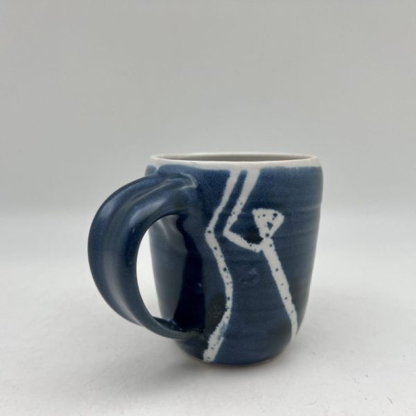 Cobalt and White Mug by Margo Brown - 4122 - Image 4