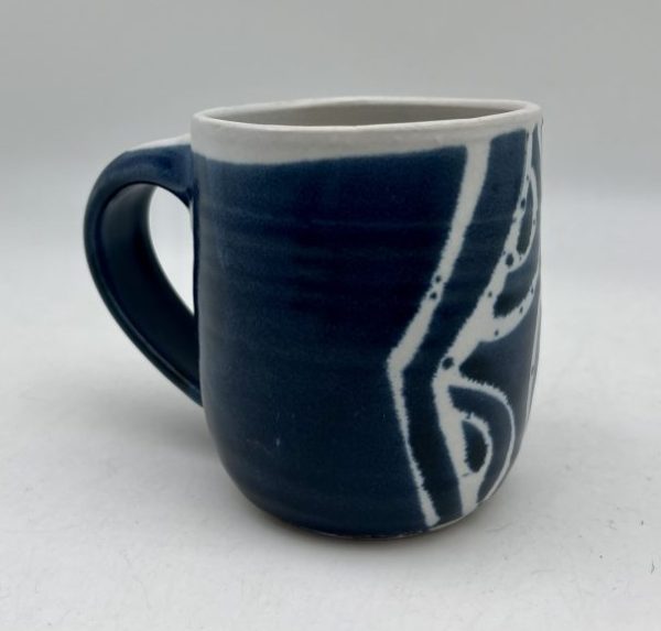 Cobalt and White Mug by Margo Brown - 4121