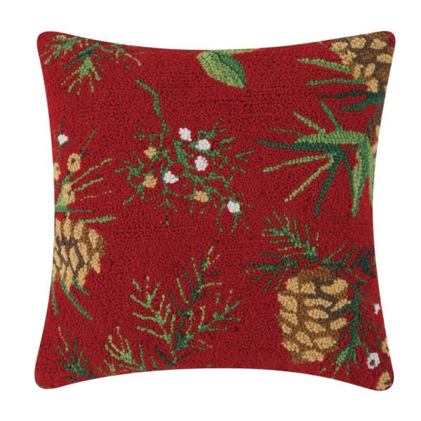 Evergreen Pine Hook Pillow