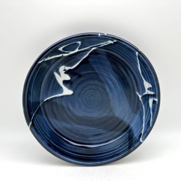 Brush-Design Pie Plate by Margo Brown - 4262