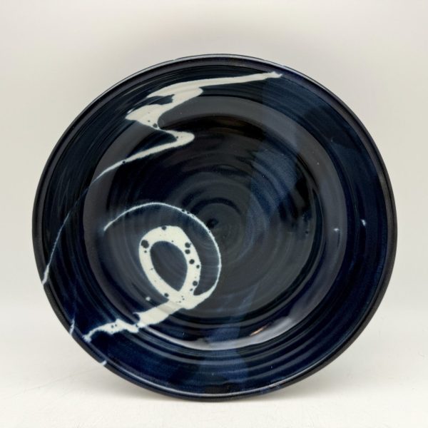 Brush-Design Pie Plate by Margo Brown - 4594