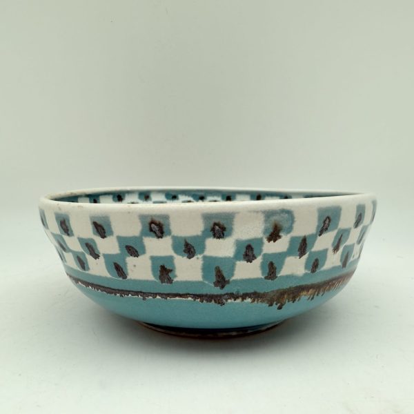 Checkered Porcelain Bowl by Margo Brown - 4683