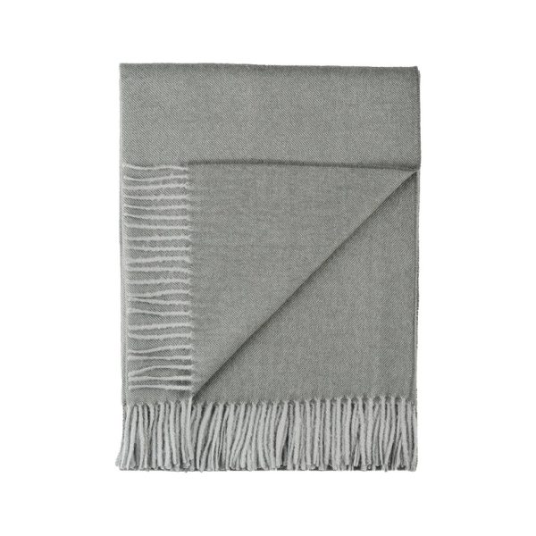 100% Baby Alpaca Throw - Iron Ore