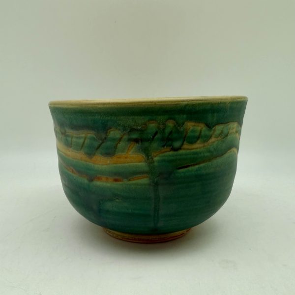 Green & Yellow Bowl by Margo Brown - 8500 - Image 2
