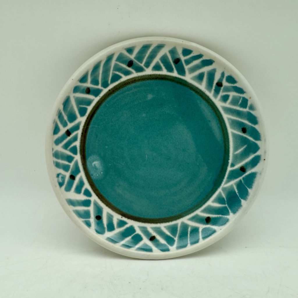 Small Patterned Plate by Margo Brown - 4890