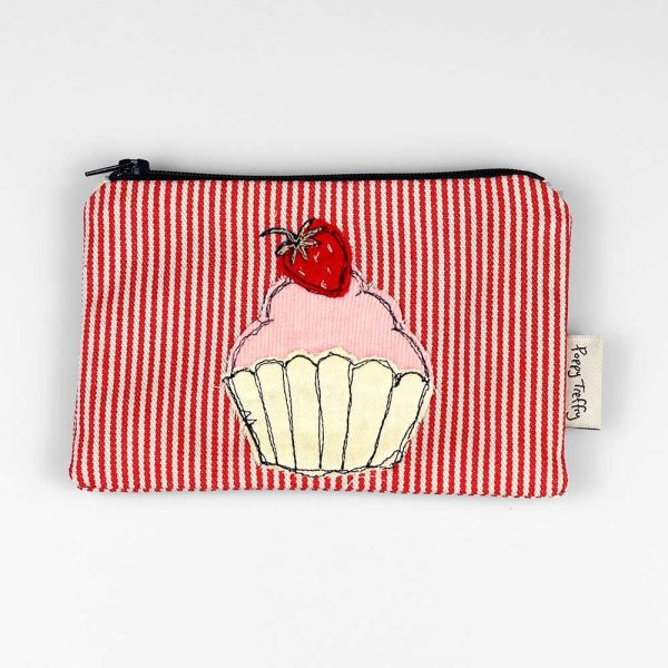 Cute Cupcake Embroidered Purse by Poppy Treffry - Image 2