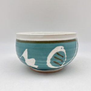 Brush-Design Bowl by Margo Brown - 5132