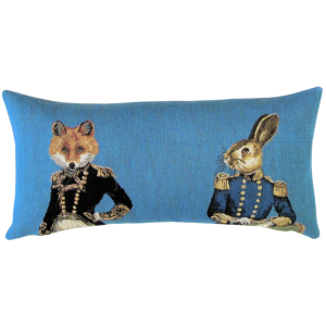 Fox & Rabbit Decorative Lumbar Pillow - Yapatkwa
