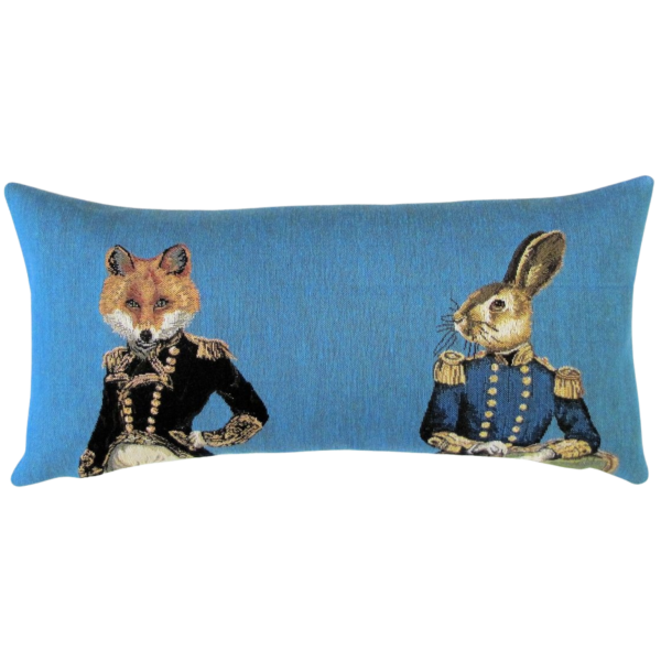 Fox & Rabbit Decorative Lumbar Pillow - Yapatkwa