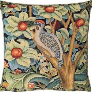 Orchard Woodpecker | William Morris Design | Decorative Pillow-Cover - Yapatkwa