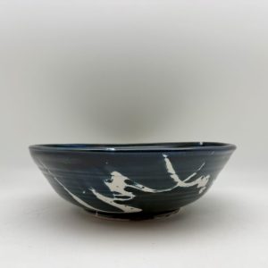 Large Brush-Design Bowl by Margo Brown - 5238