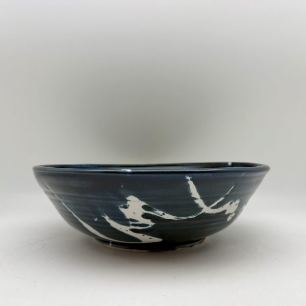 Large Brush-Design Bowl by Margo Brown - 5238