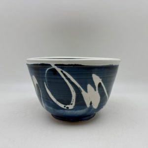 Tall Brush-Design Bowl by Margo Brown -5239