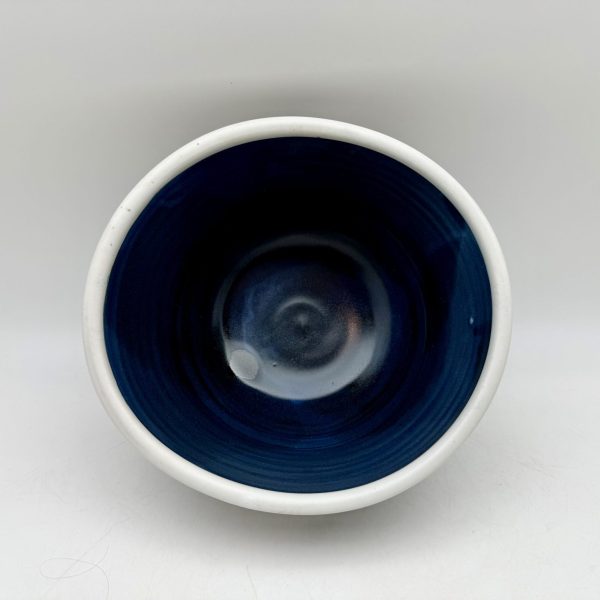Tall Brush-Design Bowl by Margo Brown -5239 - Image 3
