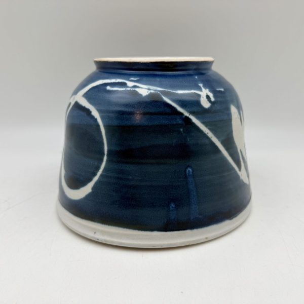 Tall Brush-Design Bowl by Margo Brown -5239 - Image 5