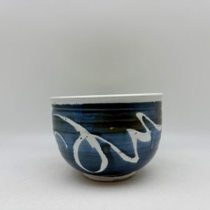 Tall Brush-Design Bowl by Margo Brown -5234
