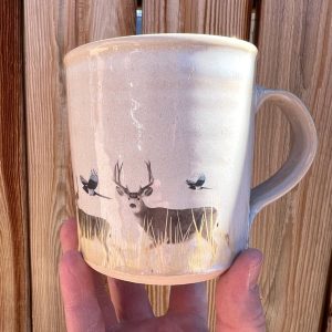 Muley and Magpies Mug by Stephen Mullins